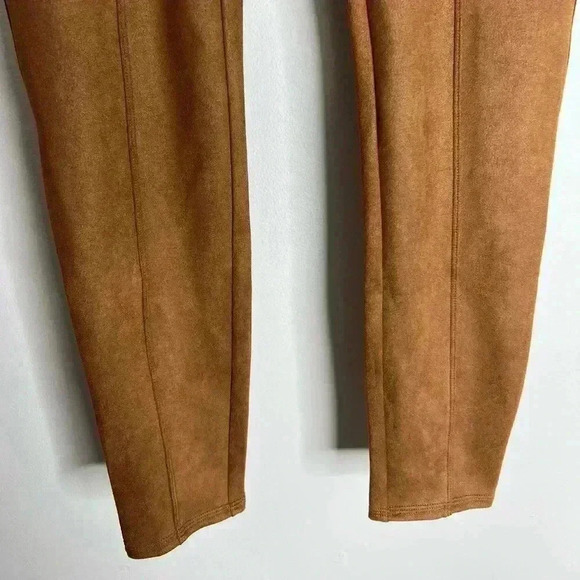 Spanx Faux Suede Leggings Pull On Pant Small Rich Caramel Neutral Blogger Fav - Picture 5 of 12